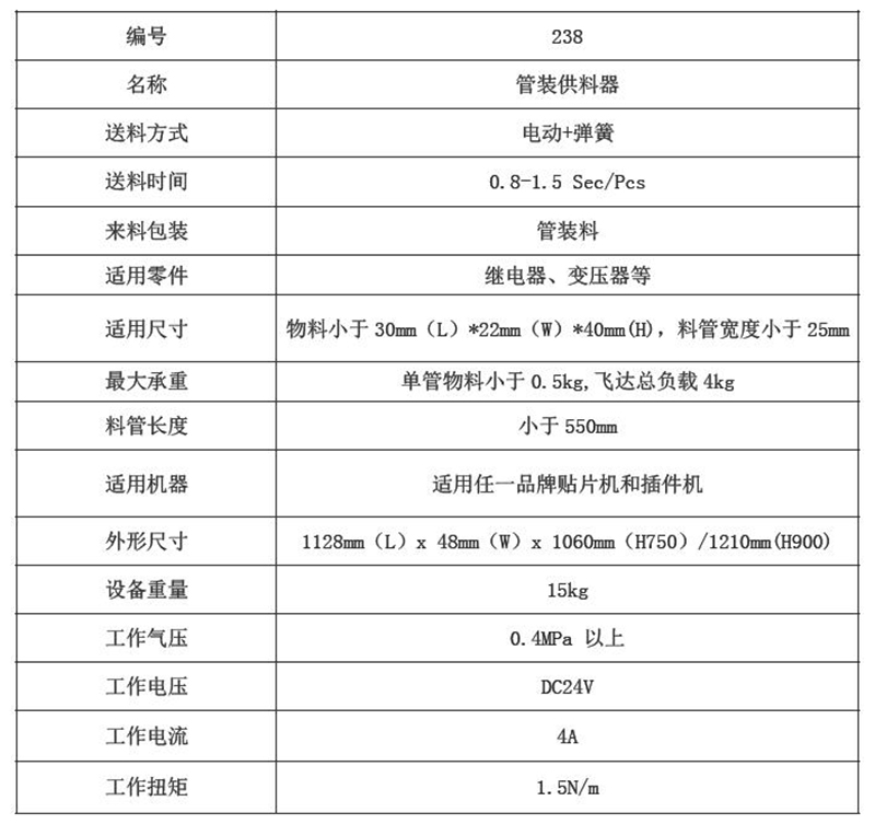 238管裝飛達